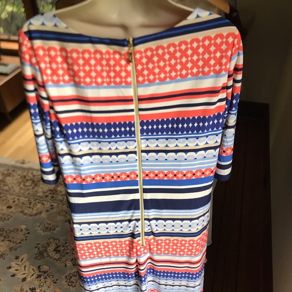 Eliza J geometric dress with zipper back - Picture 6 of 6